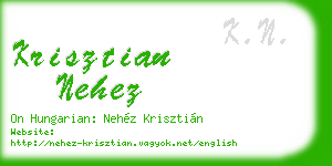 krisztian nehez business card